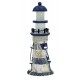 Phare marin en bois 22 cm - Décoration bord de mer.