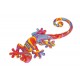 Lézard mural bariolé 21 cm A