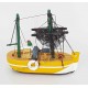 Maquette chalutier "Antje" 10 cm jaune