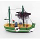 Maquette chalutier "Antje" 10 cm vert