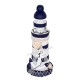 Phare décoratif en bois 13 cm avec ancre, B
