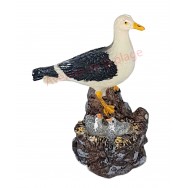 Statue mouette et ses petits dans le nid 10 cm