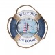 Pendule bouée "Welcome on board" avec le phare