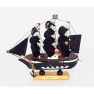Maquette décorative voilier "Pirate" 16 cm