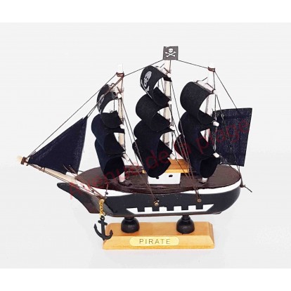 Maquette décorative voilier "Pirate" 16 cm
