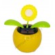 Fleur jaune solaire qui se balance D
