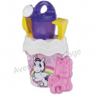 Seau de plage Licorne et accessoires