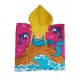 Poncho pour enfant sirène sur rocher