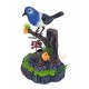 Oiseau bleu sur branche sonore