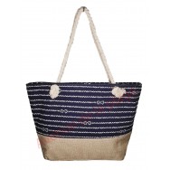 Sac de plage cordage et toile de jute