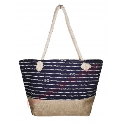 Sac de plage cordage et toile de jute
