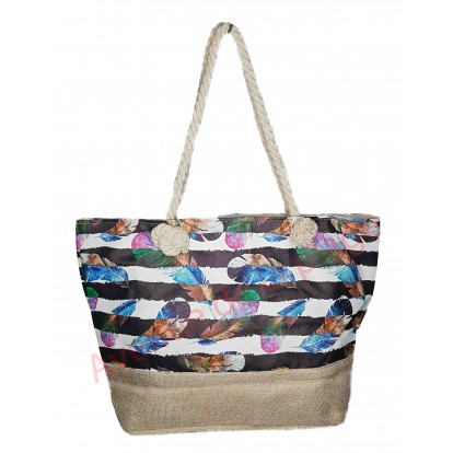 Sac de plage plumes
