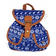 Mini sac à dos Éléphant bleu