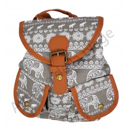 Mini sac à dos Éléphant gris