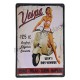 Plaque vintage scooter Vespa