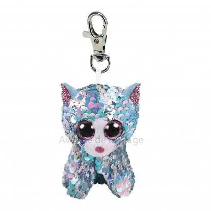 Peluche Ty Flippables porte clé Whimsy le chat