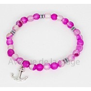 Bracelet bien être Agate rose