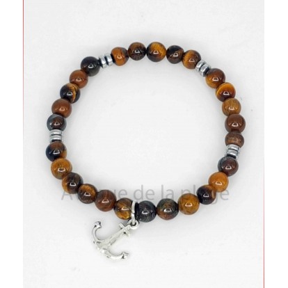 Bracelet bien être en pierre Oeil de tigre