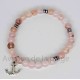 Bracelet bien être en pierre quartz rose