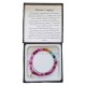 Bracelet 7 chakras et agate rose