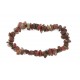 Bracelet élastique en Jaspe Sarde - Éloigne la négativité