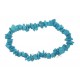 Bracelet élastique Howlite bleue - Communication