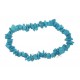 Bracelet élastique Howlite bleue - Communication