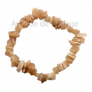 Bracelet élastique en Pierre du soleil - Le bonheur