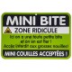 Plaque de porte Danger "Mini Bite"