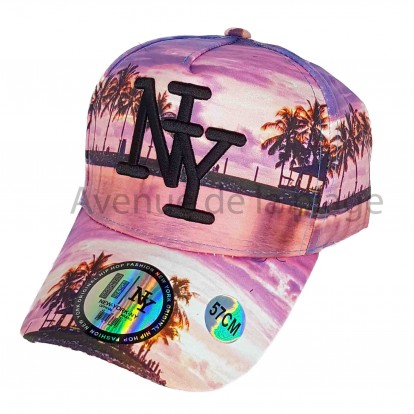 Casquette NY coucher de soleil Californien