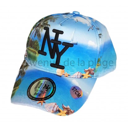 Casquette NY plage paradisiaque