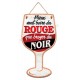 Pancarte en forme de verre de vin rouge