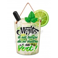 Pancarte en forme de verre de Mojito
