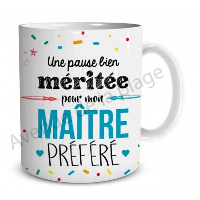 Mug cadeau "Mon Maître préféré"