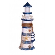 Phare décoratif en bois 24 cm