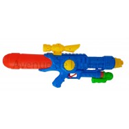 Pistolet à eau 62 cm avec pompe bleu.