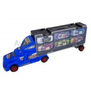 Camion de transport et 6 voitures