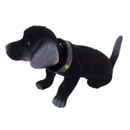 Chien tête mobile labrador noir 23 cm