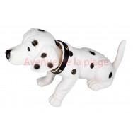 Chien tête mobile dalmatien 23 cm