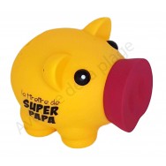 Tirelire cochon Super Papa
