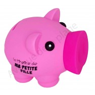Tirelire cochon Ma petite fille