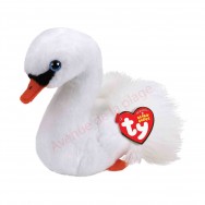 Peluche Ty Beanie Babies Gracie le cygne 17 cm