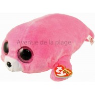 Peluche Ty Beanie Boo's Pierre le phoque rose 28 cm