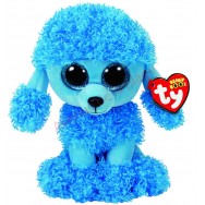Peluche Ty Beanie Boo's Mandy le caniche bleu 16 cm