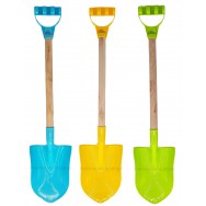 Pelle de plage en plastique et manche bois 66 cm