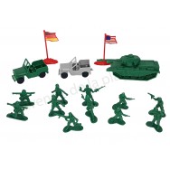 Set de soldats en plastique 65 pcs