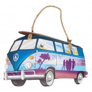 Van combi silhouette surf à suspendre