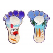 Magnet pied paysage marin et coquillage
