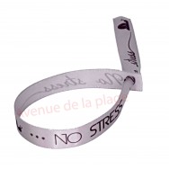 Bracelet ruban message No stress