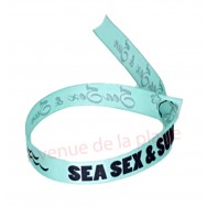 Bracelet ruban message Sea Sex & Sun